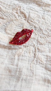 Brooch Red Lips