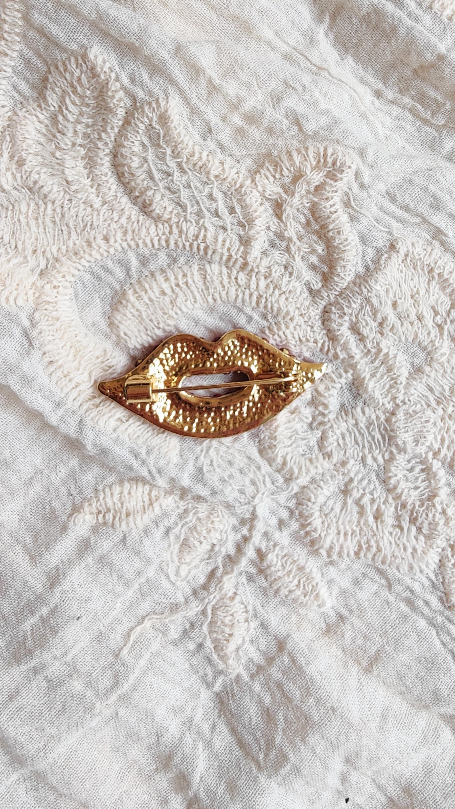 Brooch Red Lips