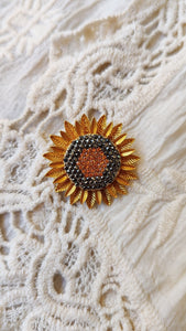 Brooch Sunflower
