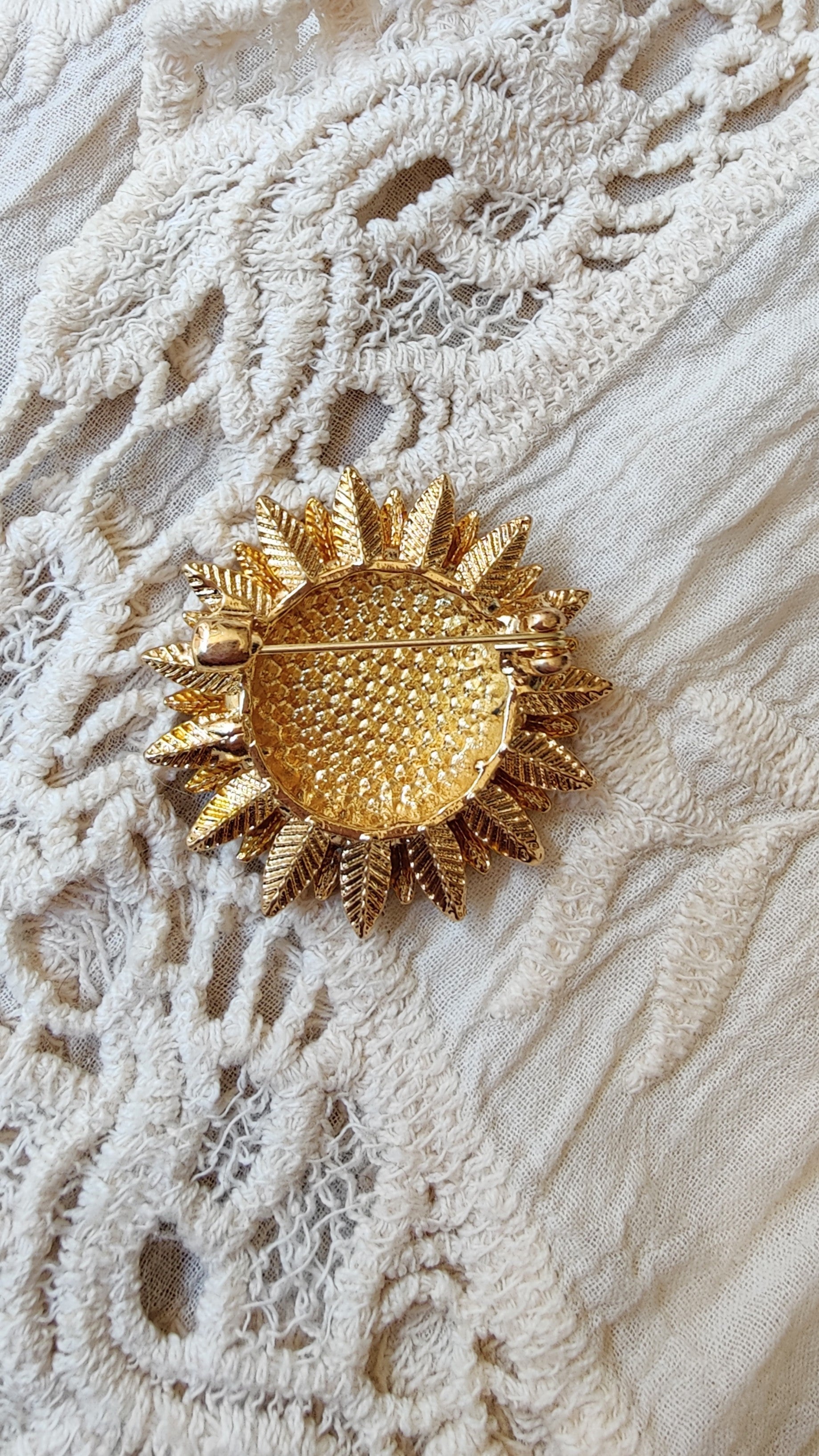 Brooch Sunflower